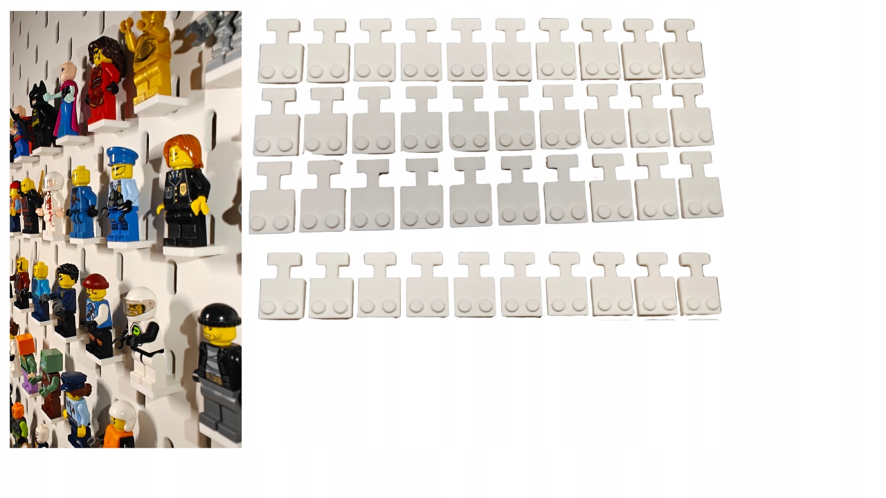 Ikea Skadis laikiklis figūrėlėms, 40 vnt