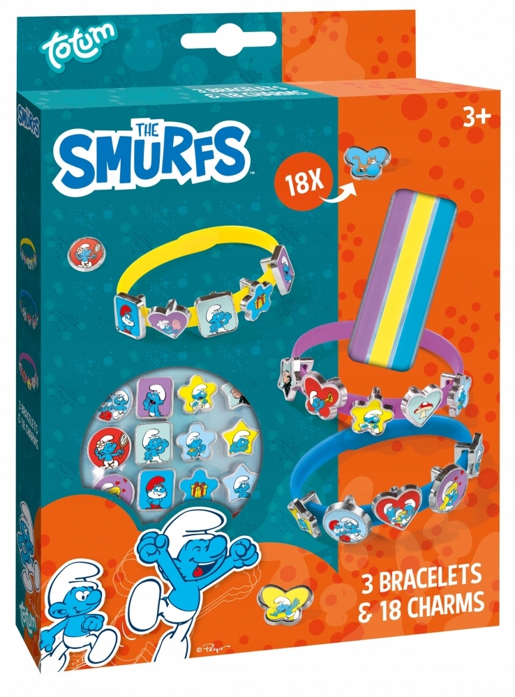 Totum Smurfai—papuošalai su šarmais nuo 3 metų