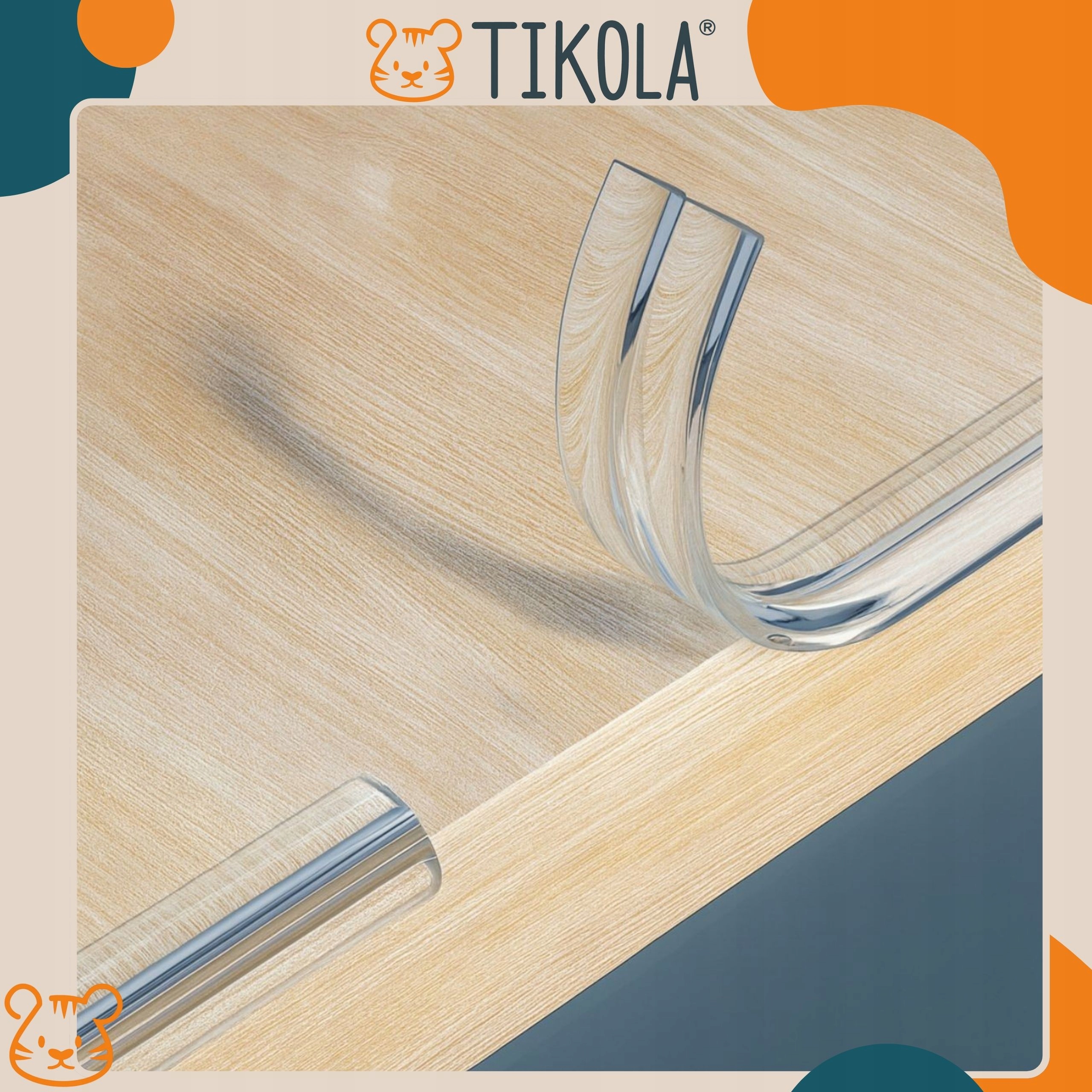 Tikola silikoninė briaunų apsauga stalo ir meblių 1 m