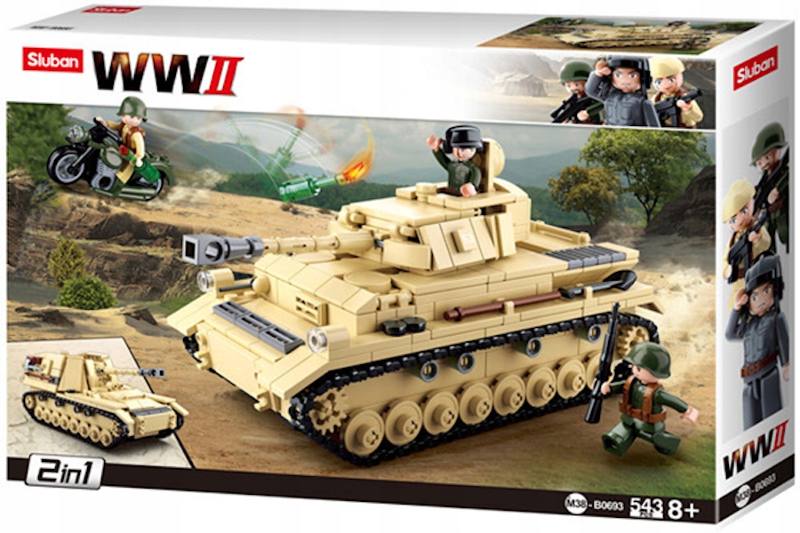 Sluban Panzer IV tankas 543 elementai M38-B0693
