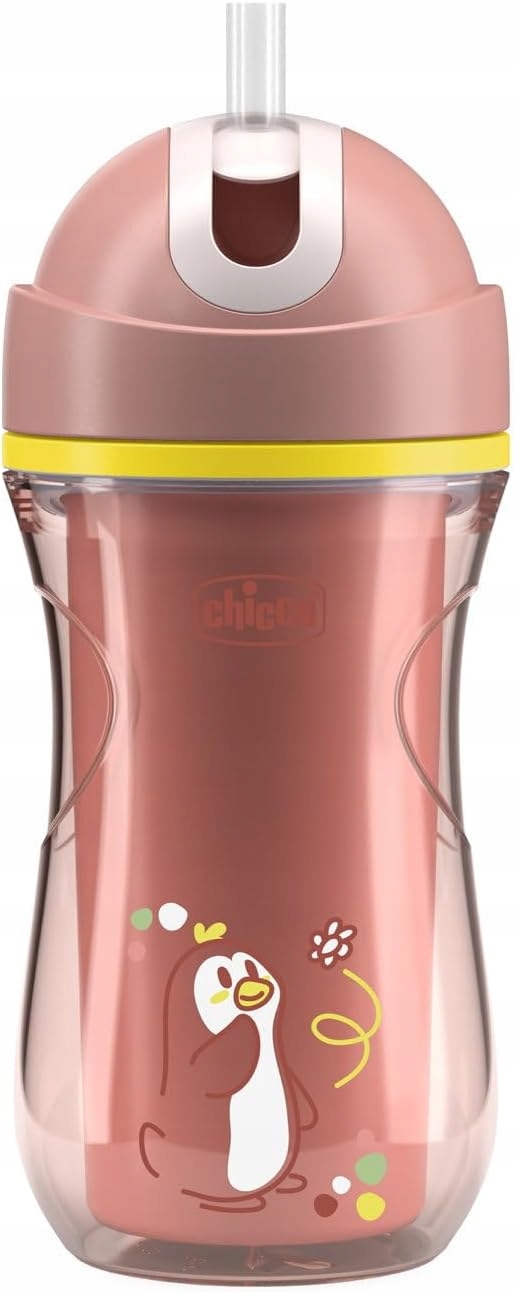 Chicco Sport Cup rožinis 266 ml, atsparus įkandimams 14+ mėn