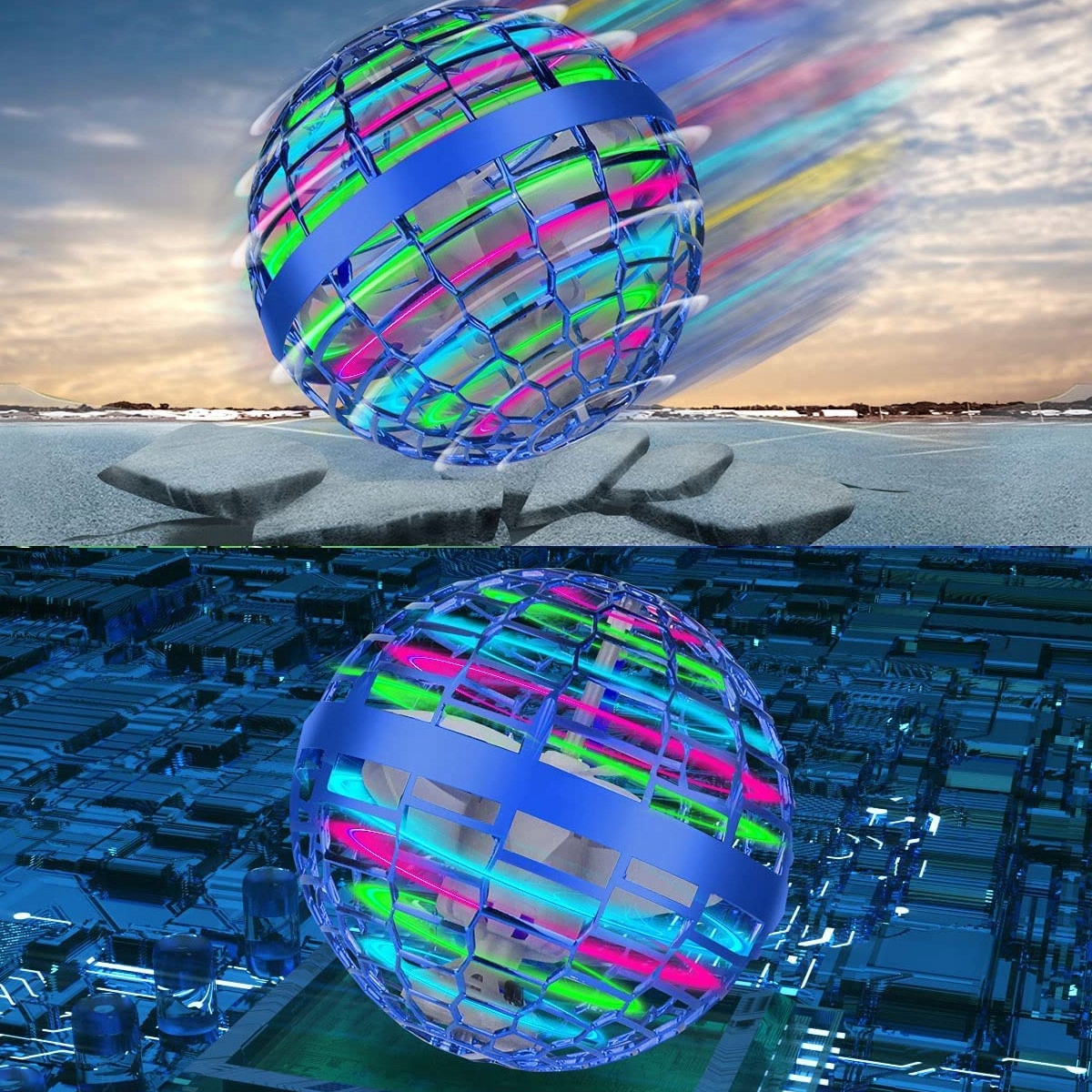 Flying Ball Boomerang Flynova Pro LED ranka valdomas ufo žaislas