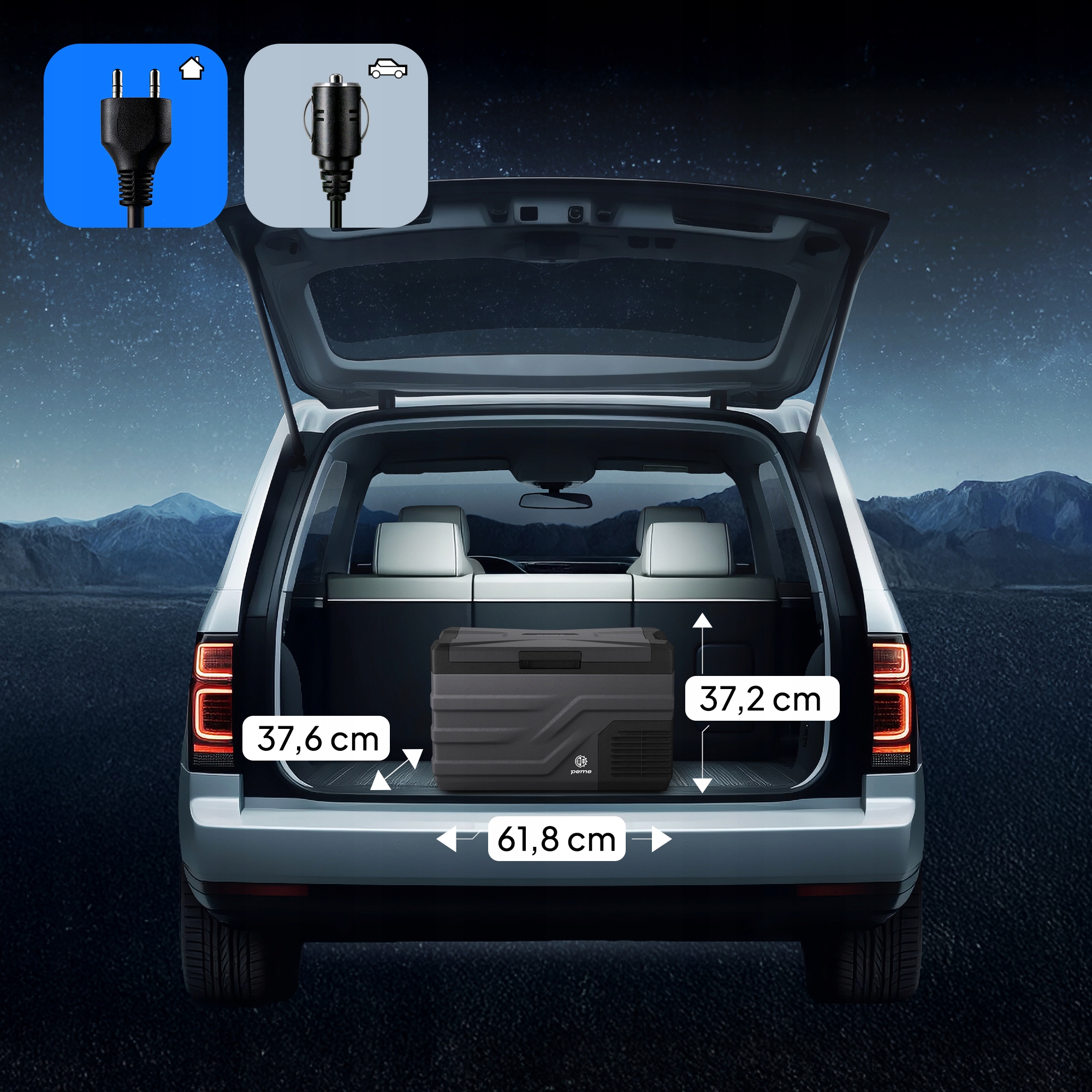 Peme Quest 30 elektrinis kelioninis šaldytuvas 20-30 l -20 °C ECO režimas