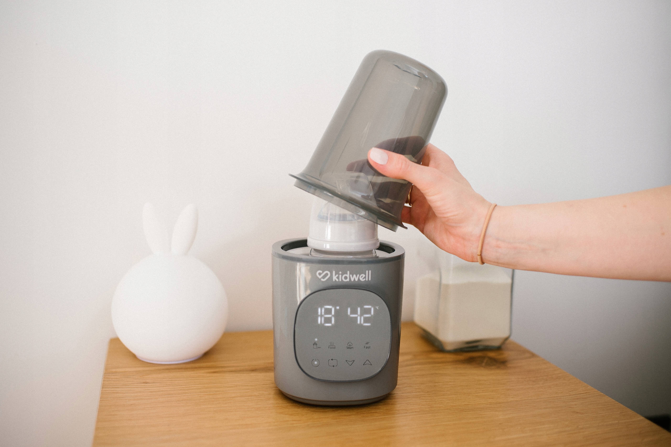 GALA butelių šildytuvas Grey Kidwell 4-in-1 sterilizatorius
