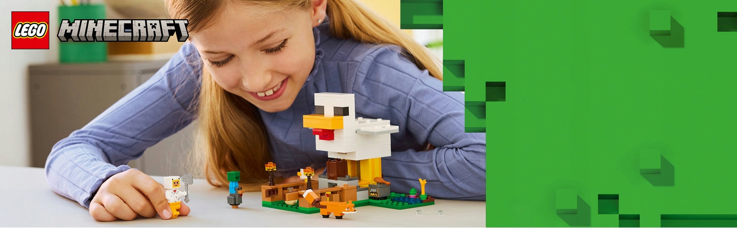 LEGO MINECRAFT 21585 VIŠČIŲ ŪKIS Kotedžas Chicken Coop ORIGINALŪS KALULAI