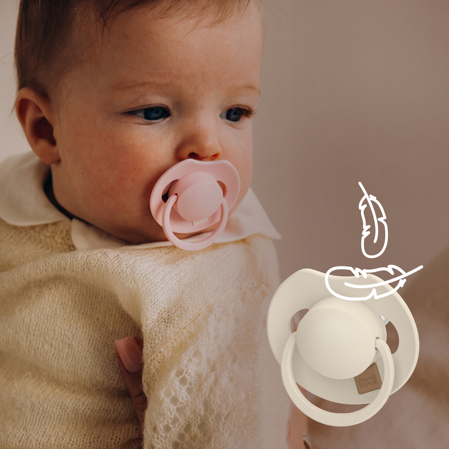 LOVI Prime Tutti Frutti dinaminis čiulptukas 6-18m 3 vnt Peony Pink