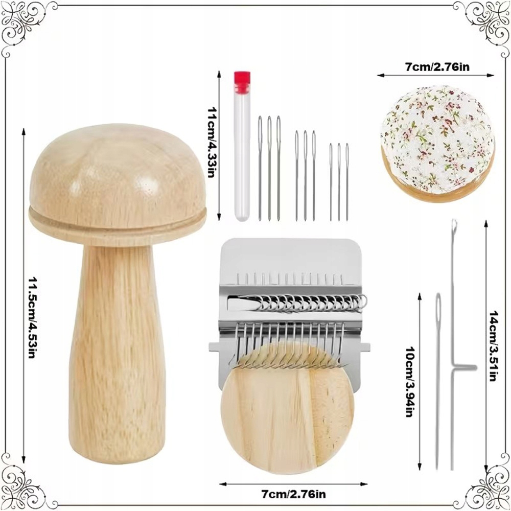 Knit Patch Kit PatchMaker, Nešiojama Darning Lom pradedantiesiems, 14 kontaktų
