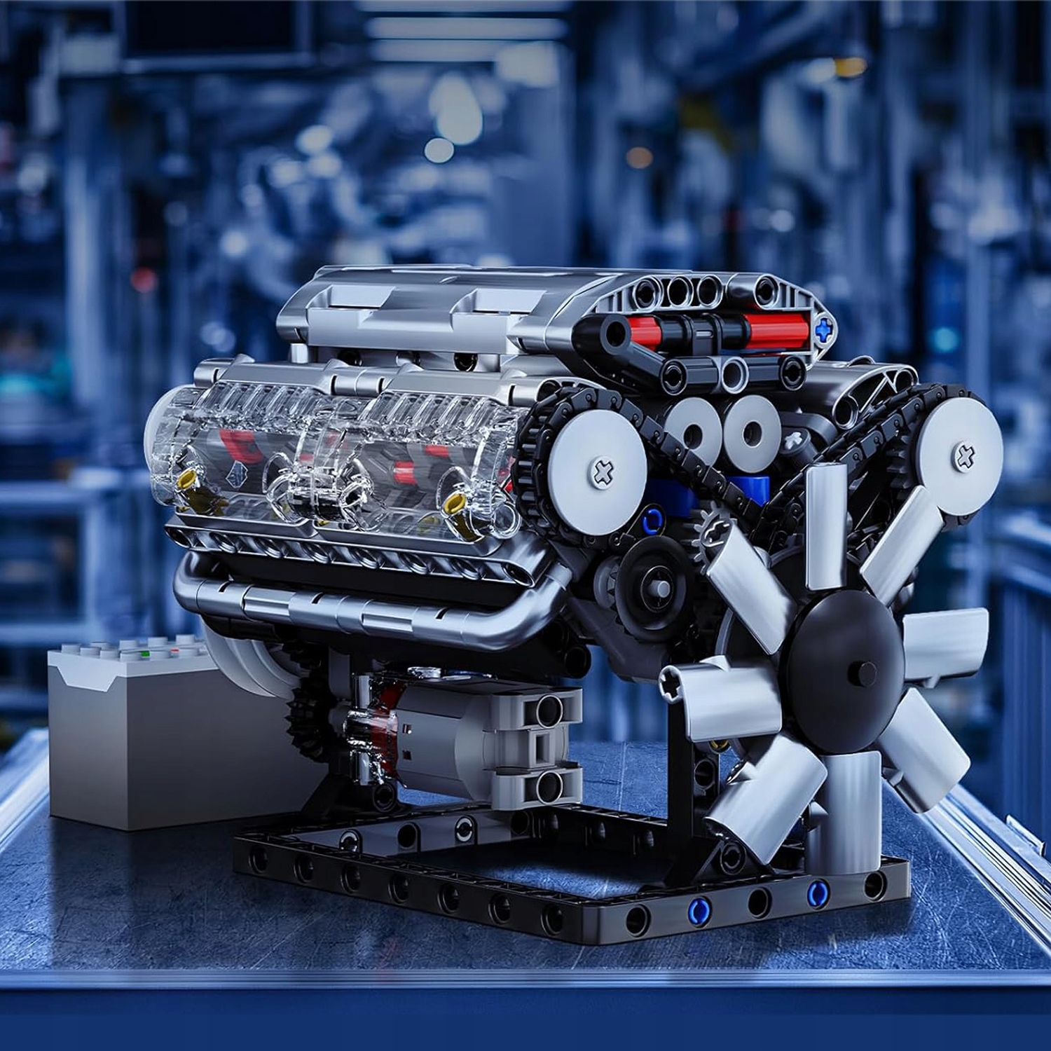 Bedee V8 variklis, mechaninis konstruktorius