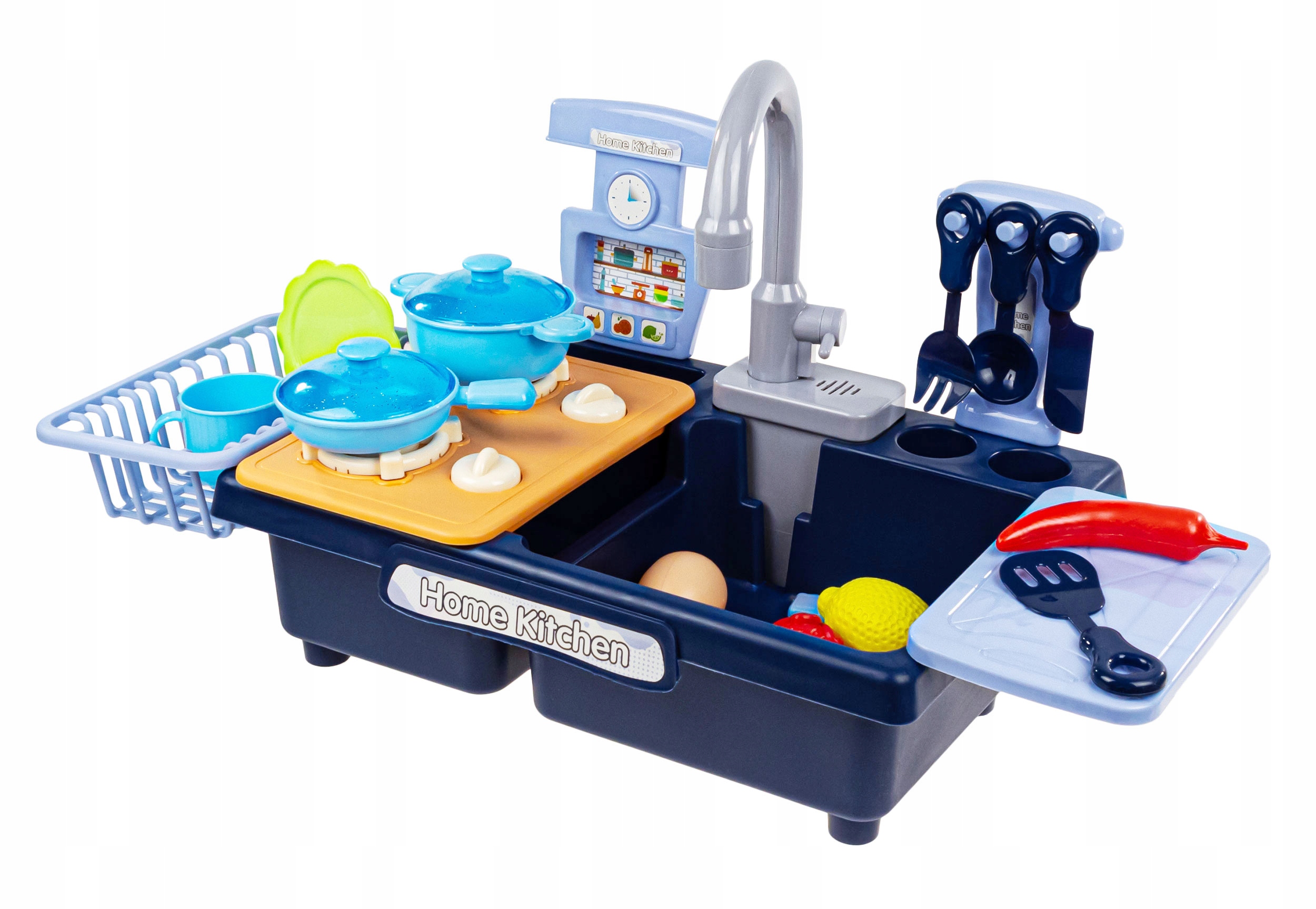 click4TOYS virtuvės kriauklė vaikams 2 in 1