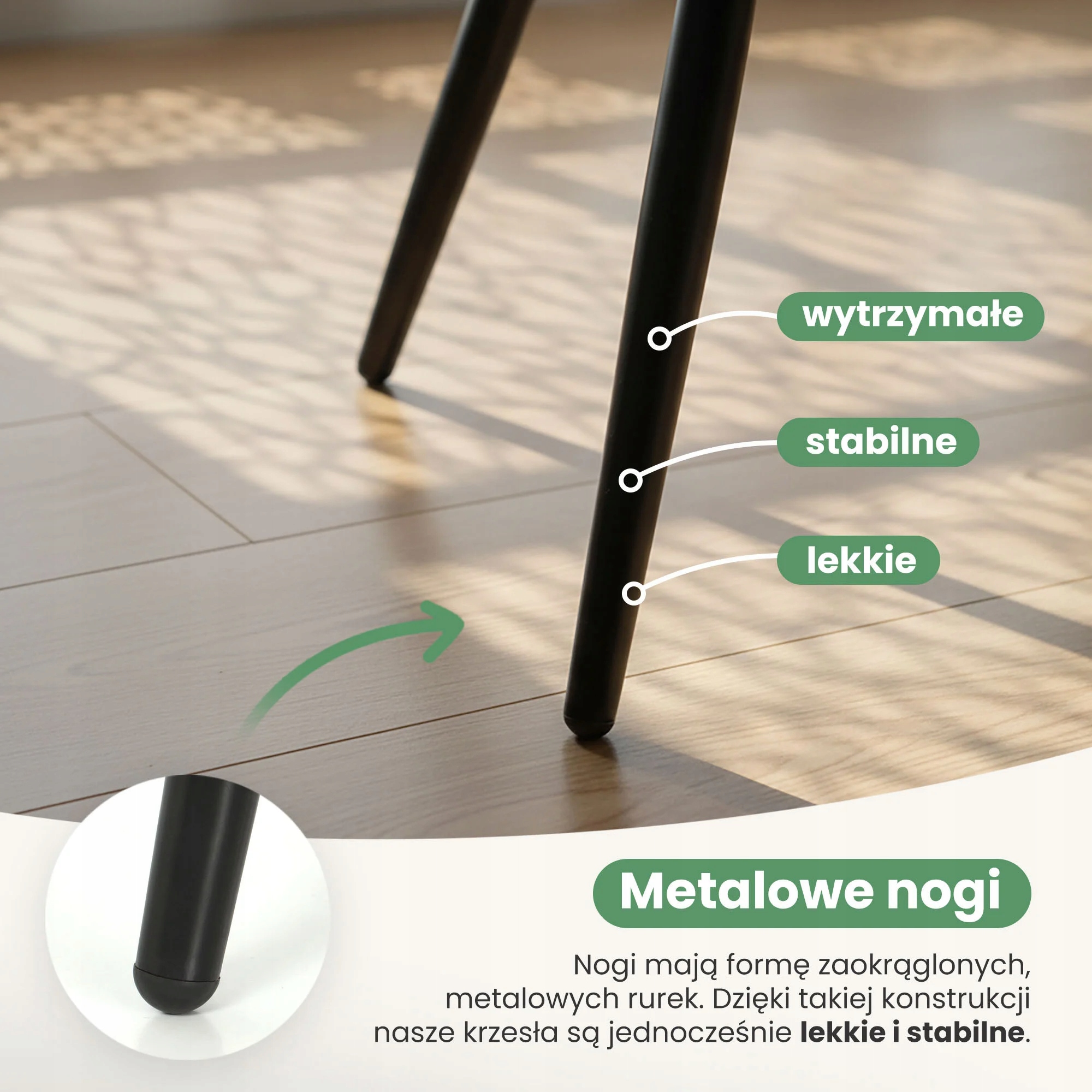 2x Minkšta kėdė su kvadratinėmis siūlėmis Cream LUXANO Black n