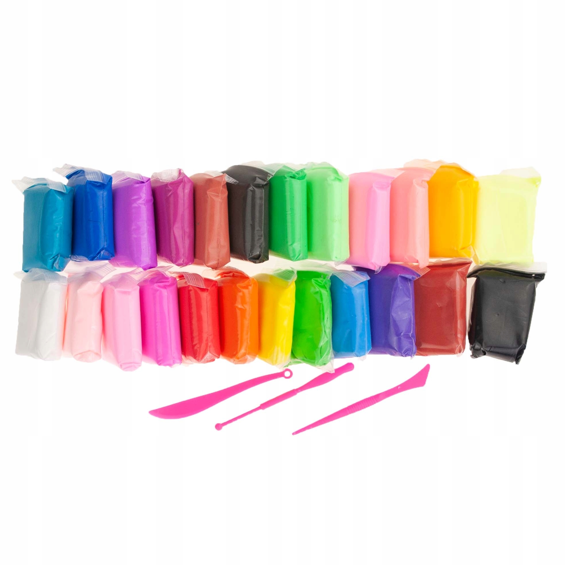 POLYMER PLASTICINE SENSO PUTO MOLIS JAUTINIS MASĖS RINKINYS iš 24