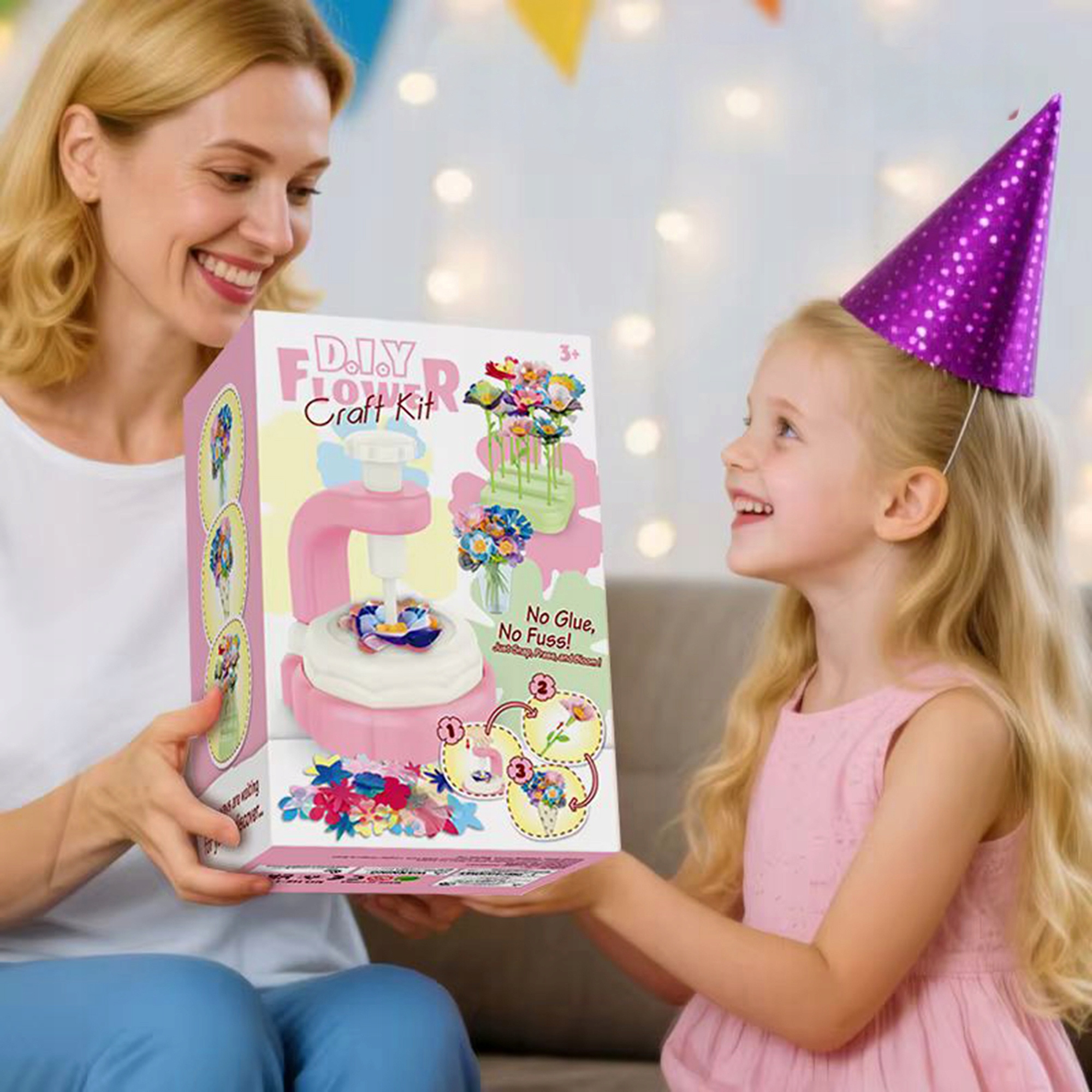 3D FLOWER MAKER KŪRYBINIS RINKINYS XXL 160 EL DIY puokštės