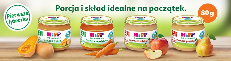 Hipp Bio pirmoji šaukštelė 4x80g morkos, moliūgo, obuolies