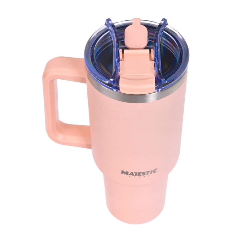 Didelis termo puodelis su rankena Majestic Sport Uno 1200ml - Rožinė
