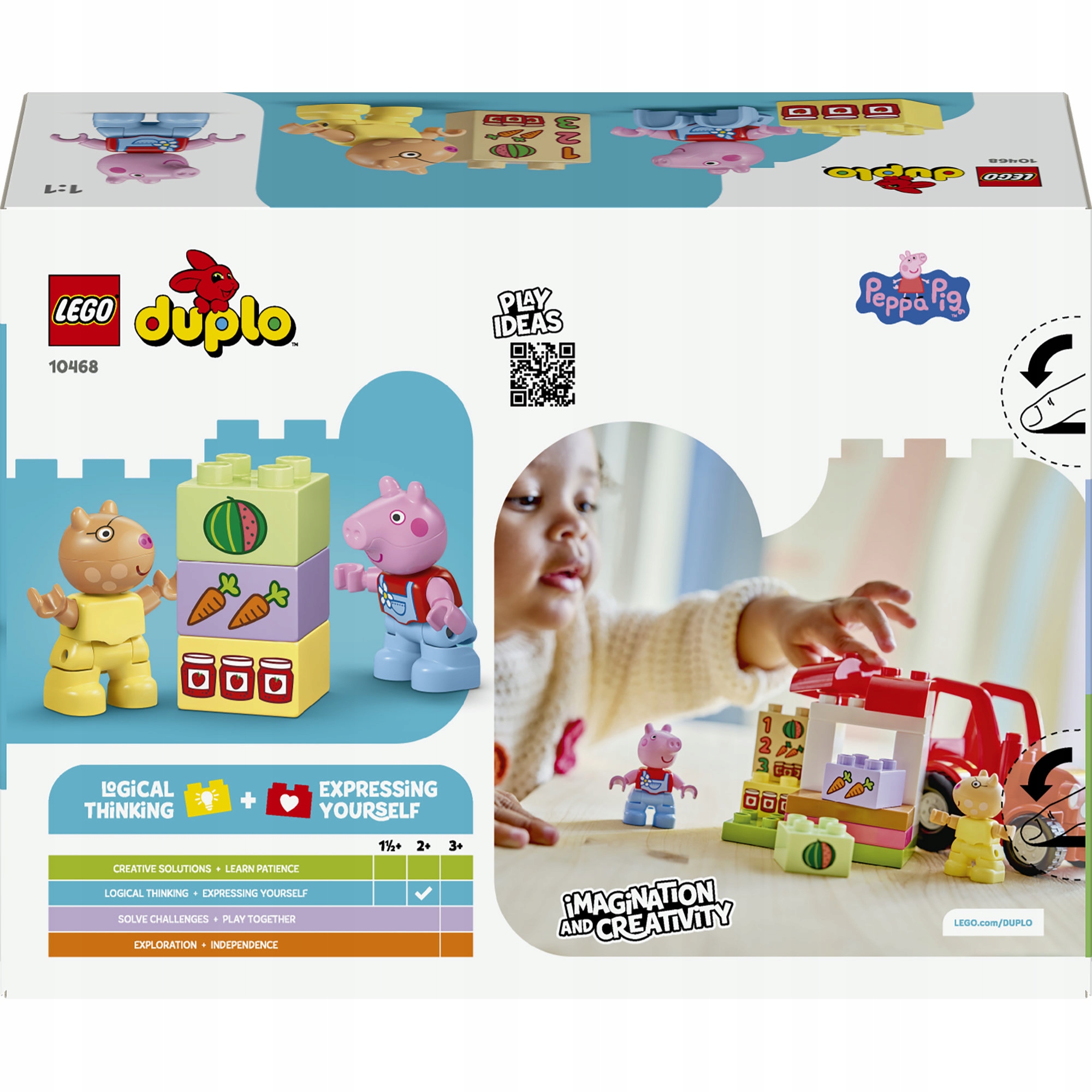 LEGO DUPLO Peppa Pig traktorius ir turgus 10468