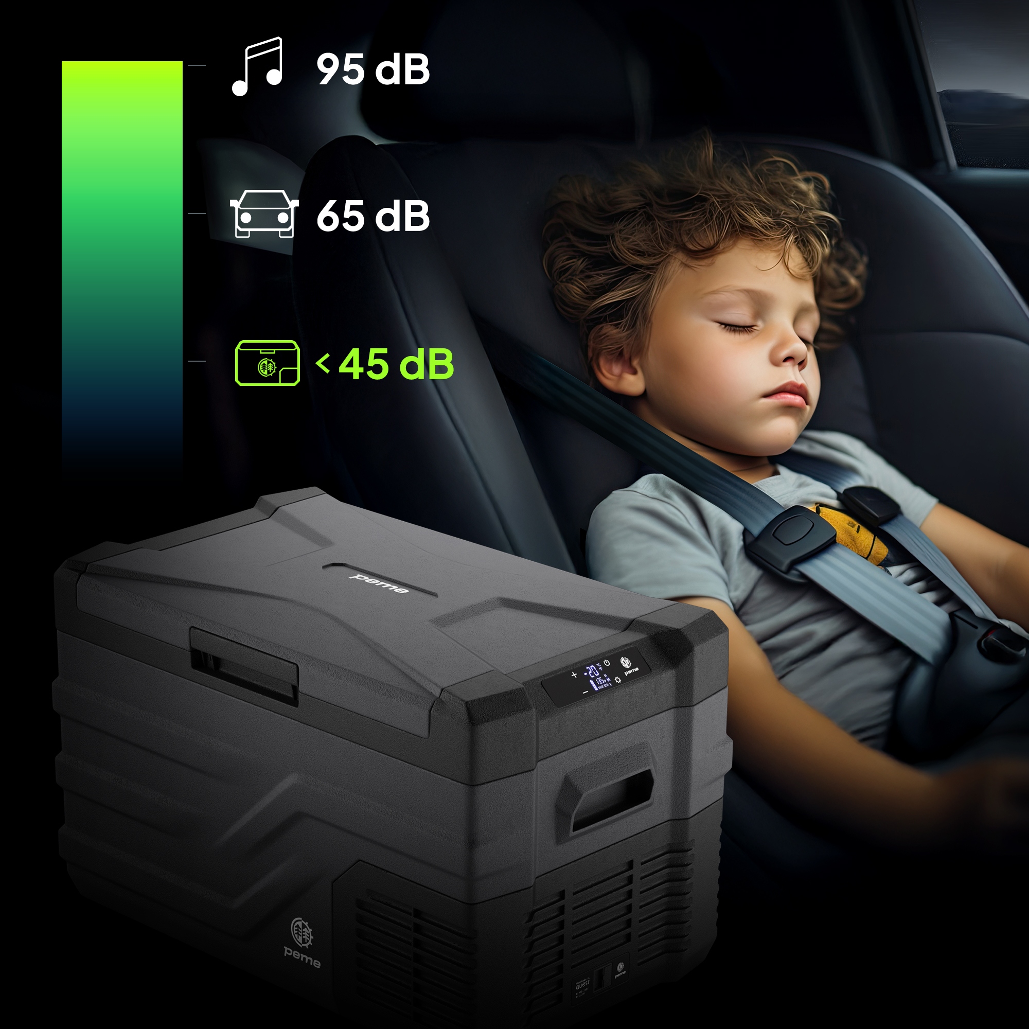 Peme Quest 30 elektrinis kelioninis šaldytuvas 20-30 l -20 °C ECO režimas