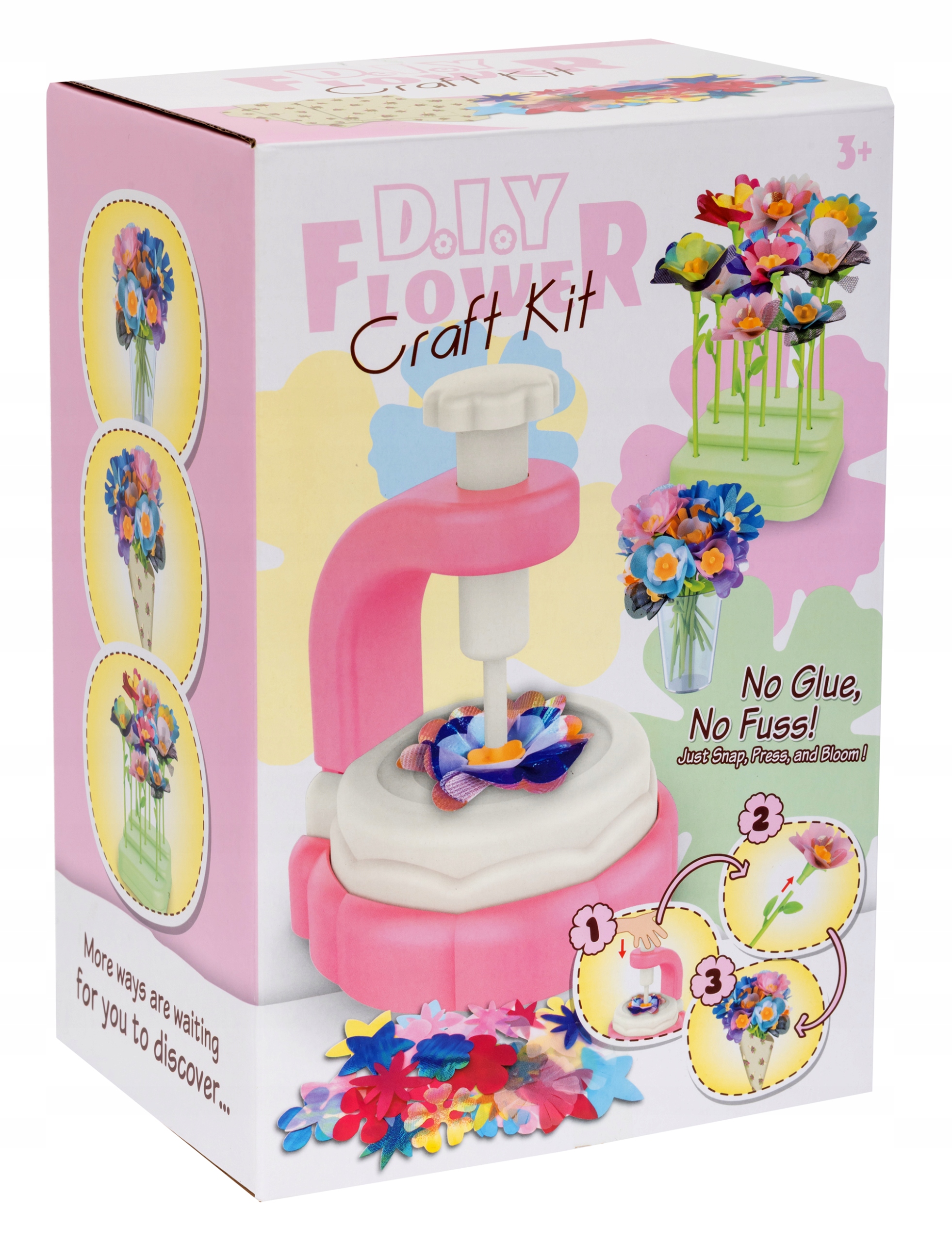 3D FLOWER MAKER KŪRYBINIS RINKINYS XXL 160 EL DIY puokštės