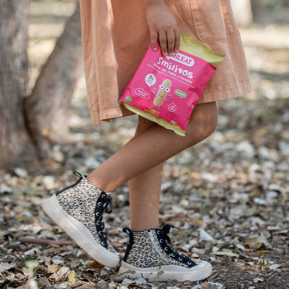 Smileat Smilitos Corn Puffs Braškių bananų sveikas užkandis 25G