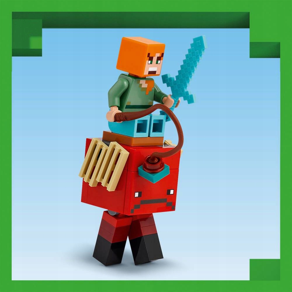 Lego Minecraft bitva ant Nethero tilto 21266