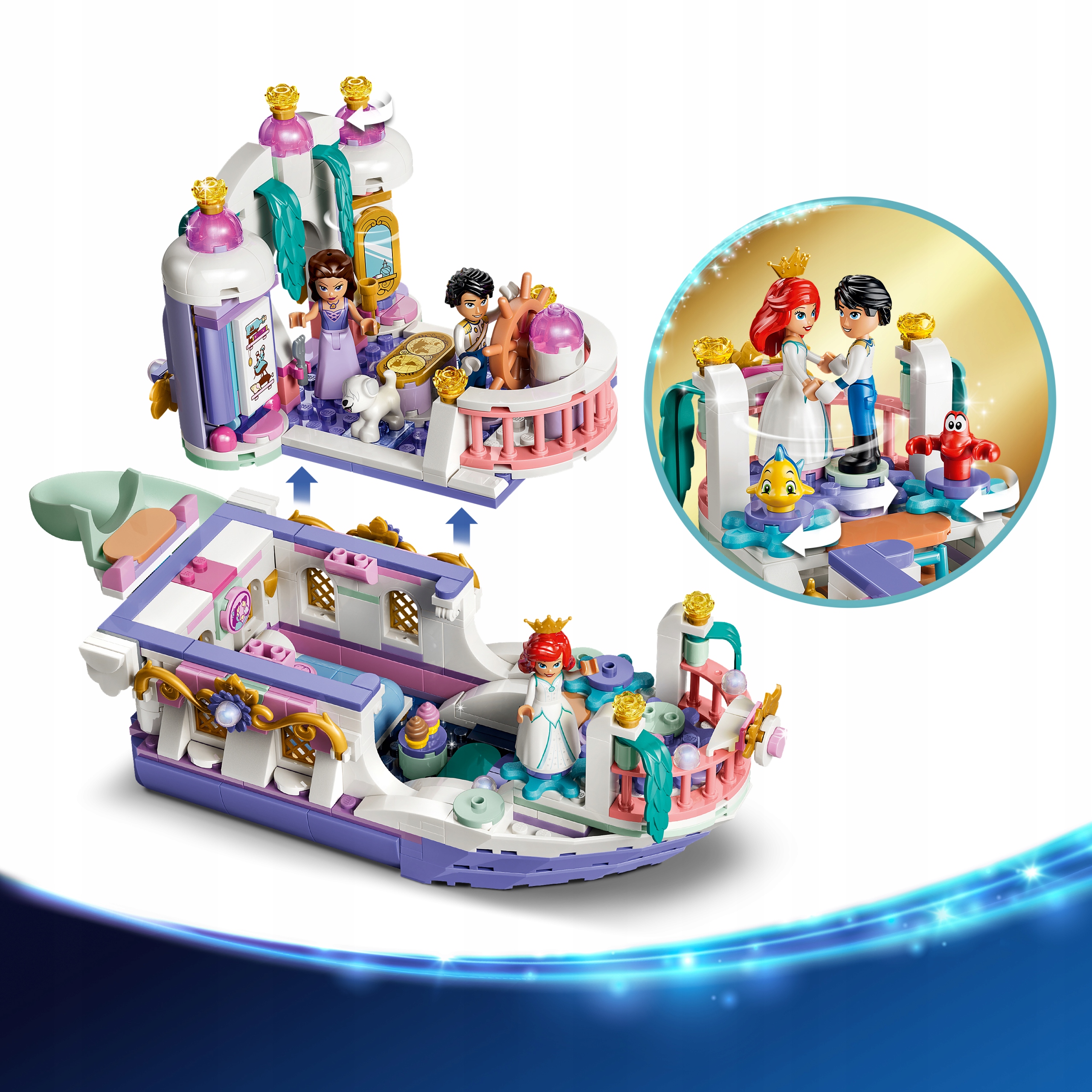 LEGO Disney Princese Arielės karališkasis vestuvinis laivas