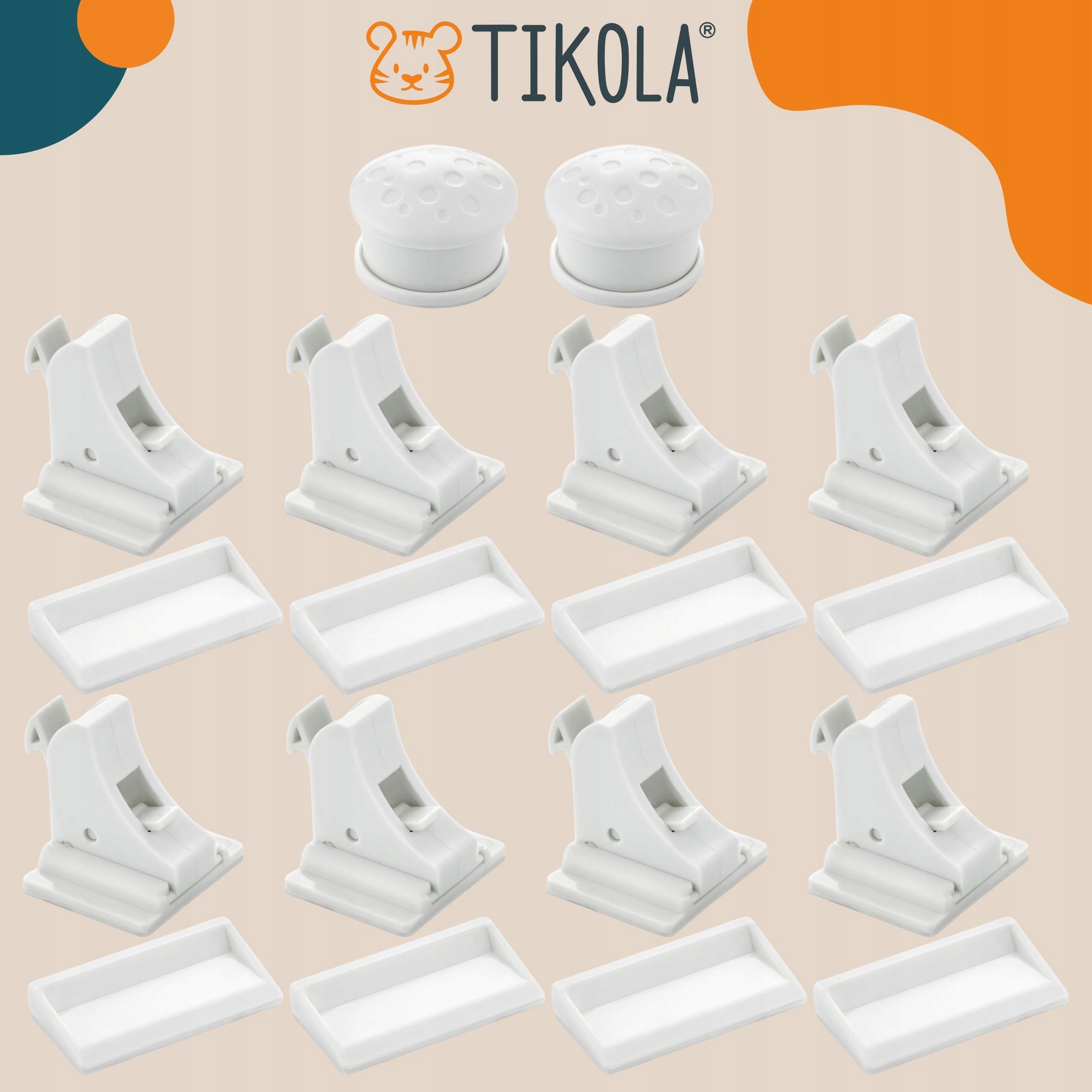 Tikola magnetinis saugiklis šaldytuvų ir stalčių blokada