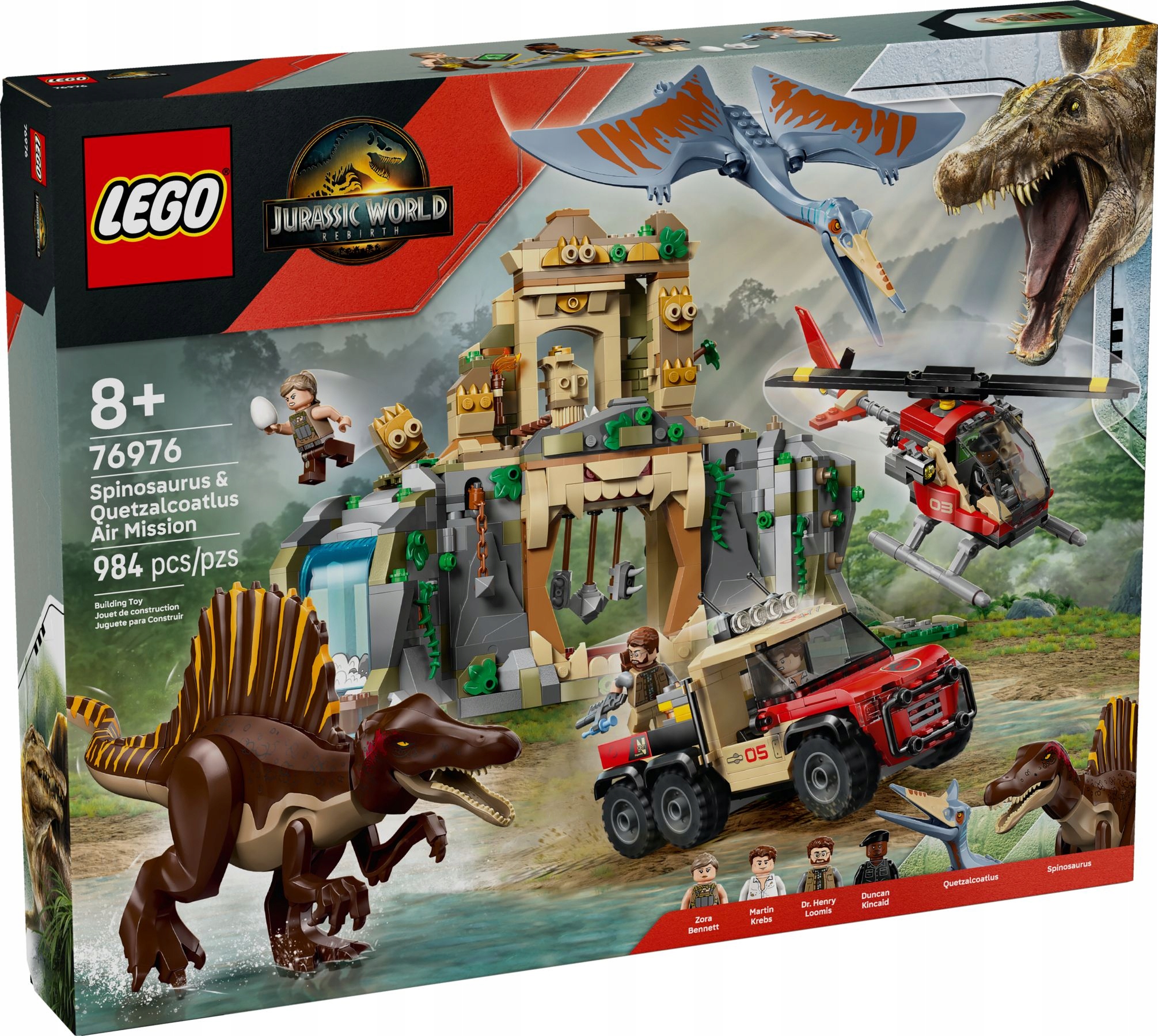 LEGO Jurassic World 76976 oro misija su kekalkoatliu