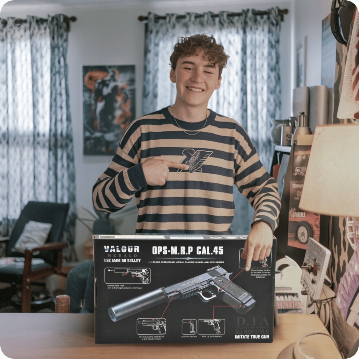 Skleplolki pistolet na kulki 800 szt. metalowy