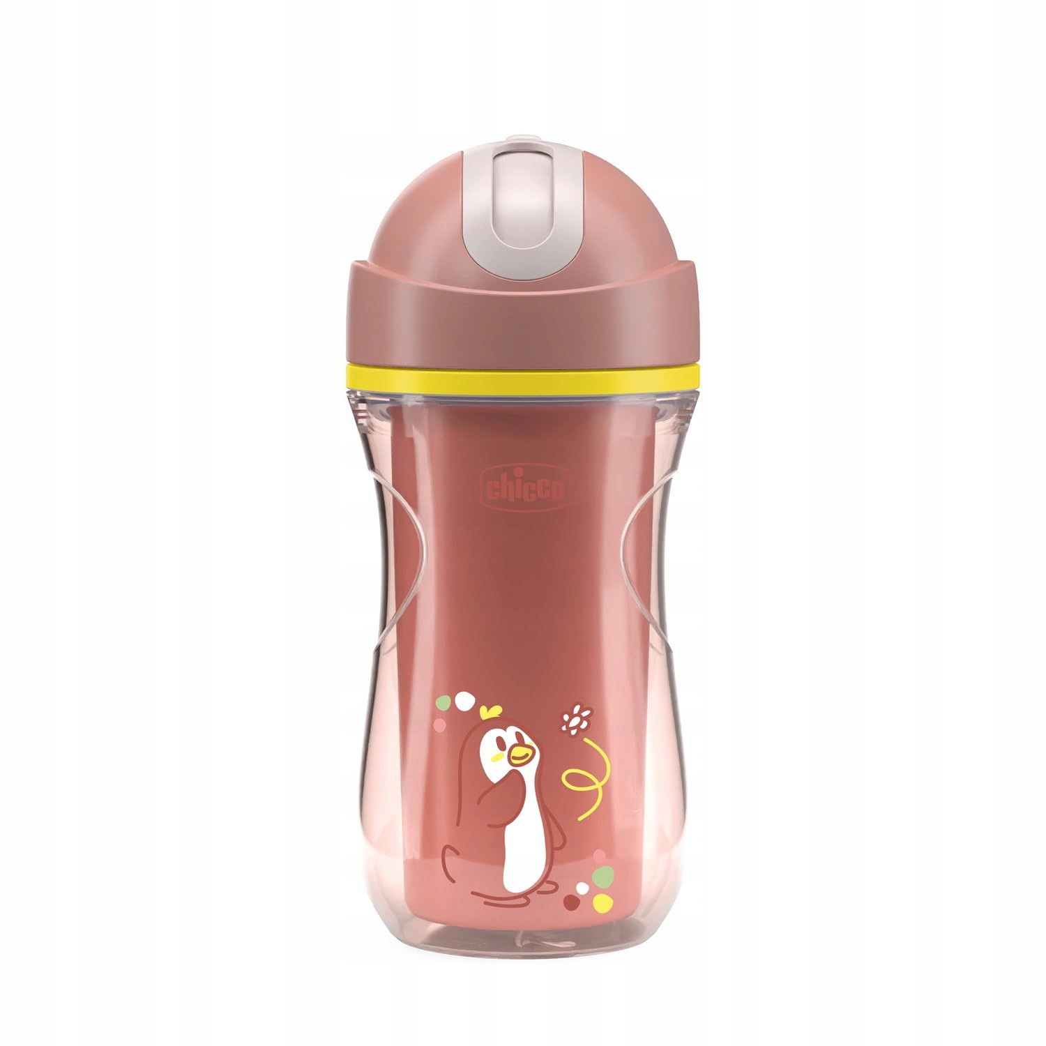 Chicco Sport Cup rožinis 266 ml, atsparus įkandimams 14+ mėn