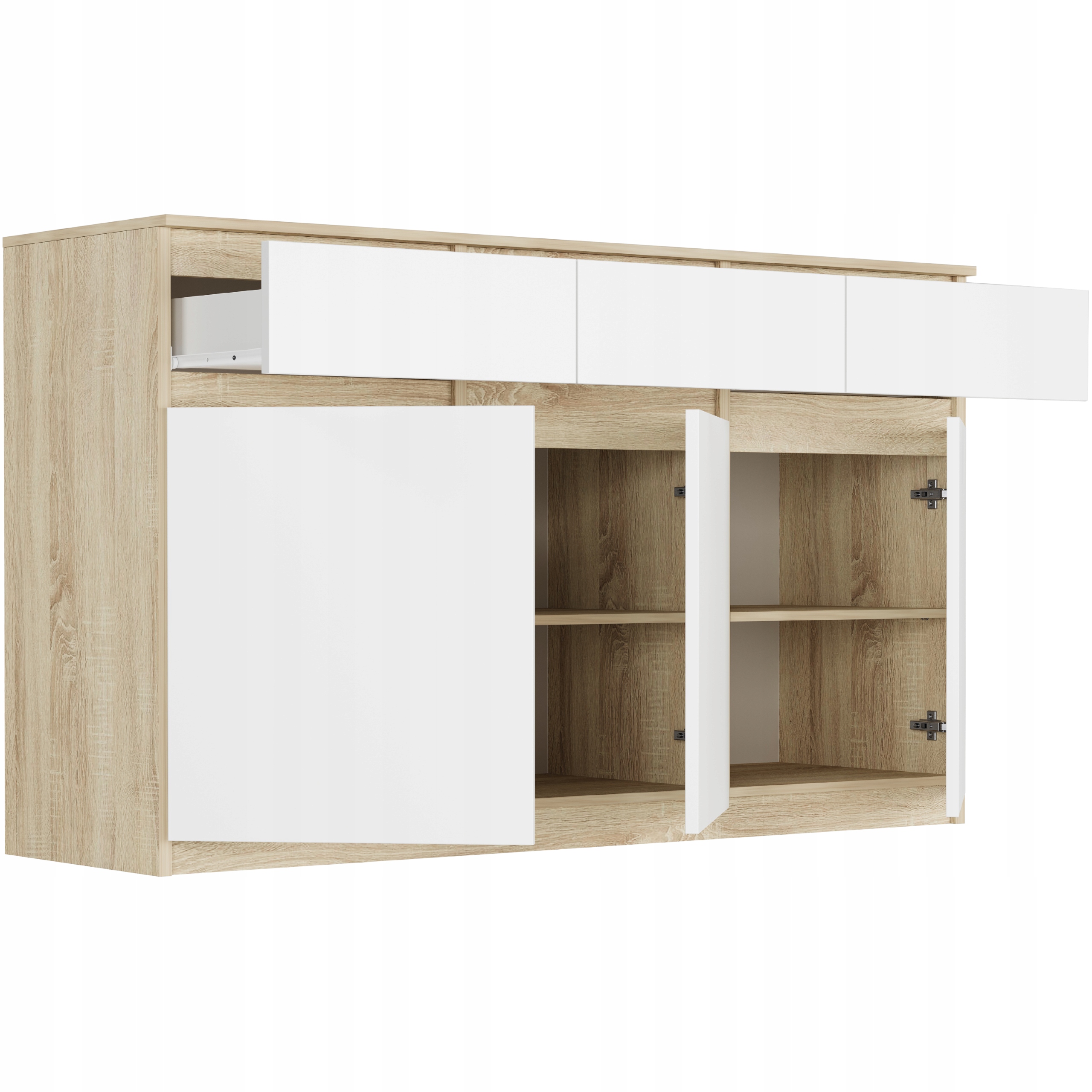 Framire komoda 98 cm 3 stalčiai sonoma spalva