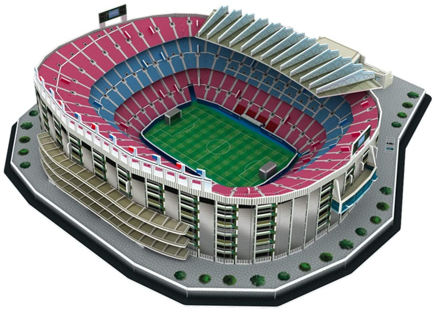3D DĖLĖS FUTBOLO STADINO STADIONO STOVYKLĖ NOU FC BARCELONA MODELIO FUTBOLO AIKŠTĖ 69e