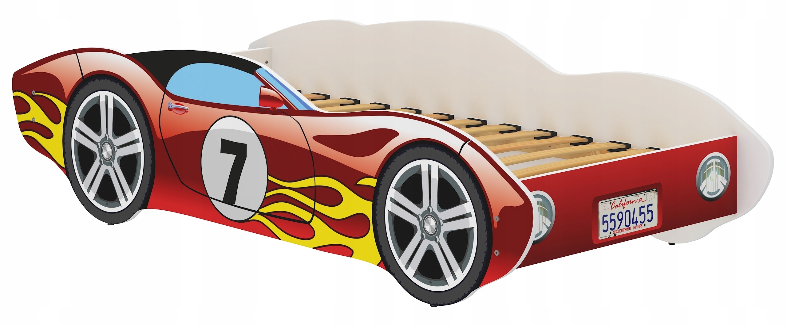 Wooden Toys CORVETTA automobilio lova 140x70 su čiužiniu