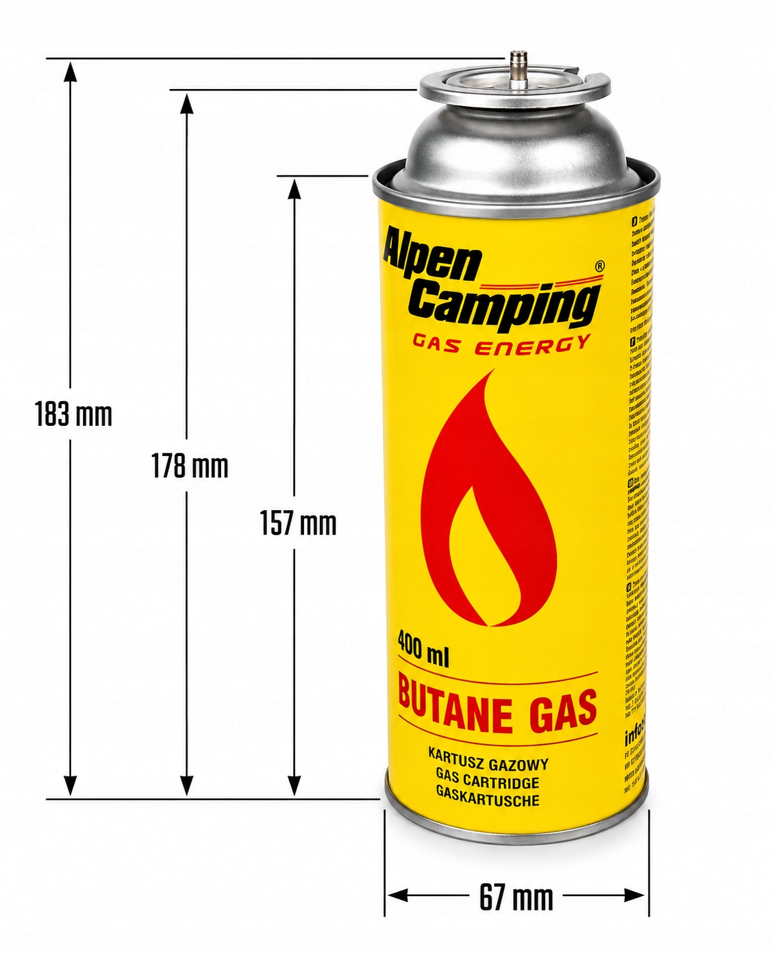 Alpen Camping dujinis kartridžas 400 ml