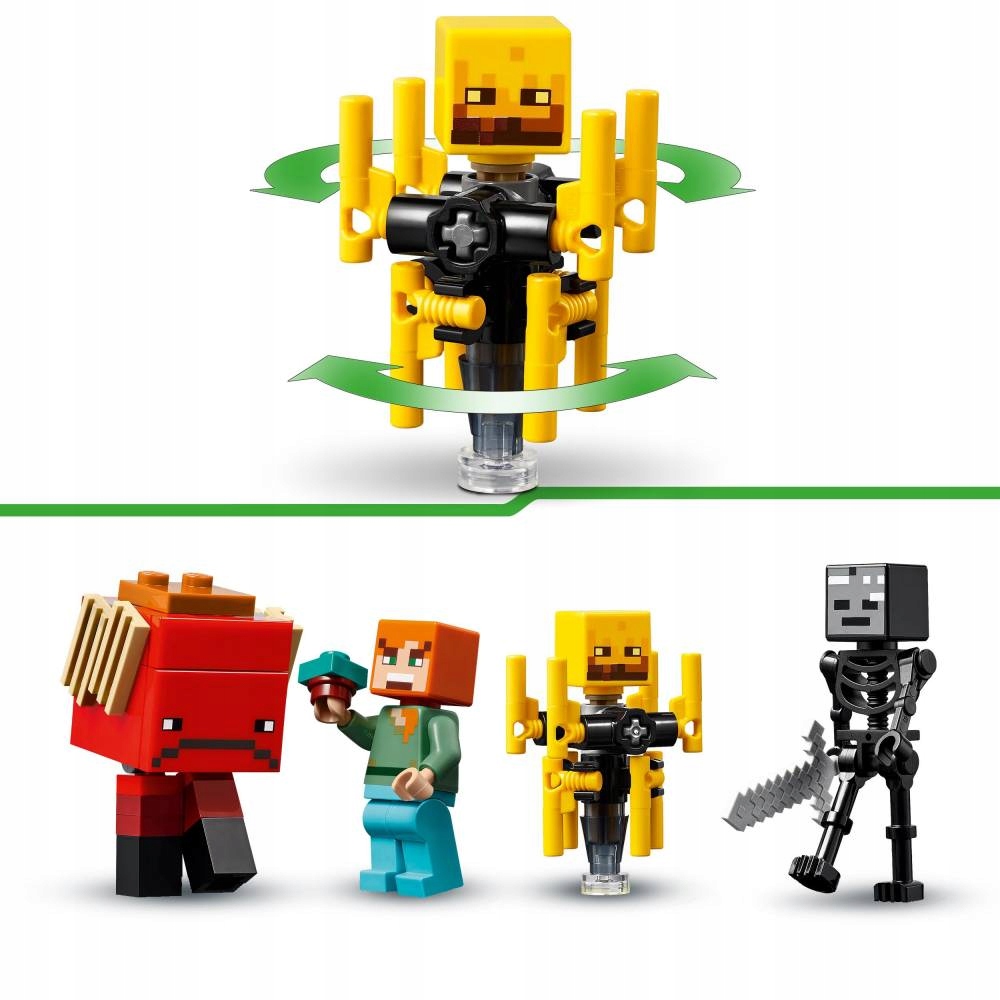 Lego Minecraft bitva ant Nethero tilto 21266
