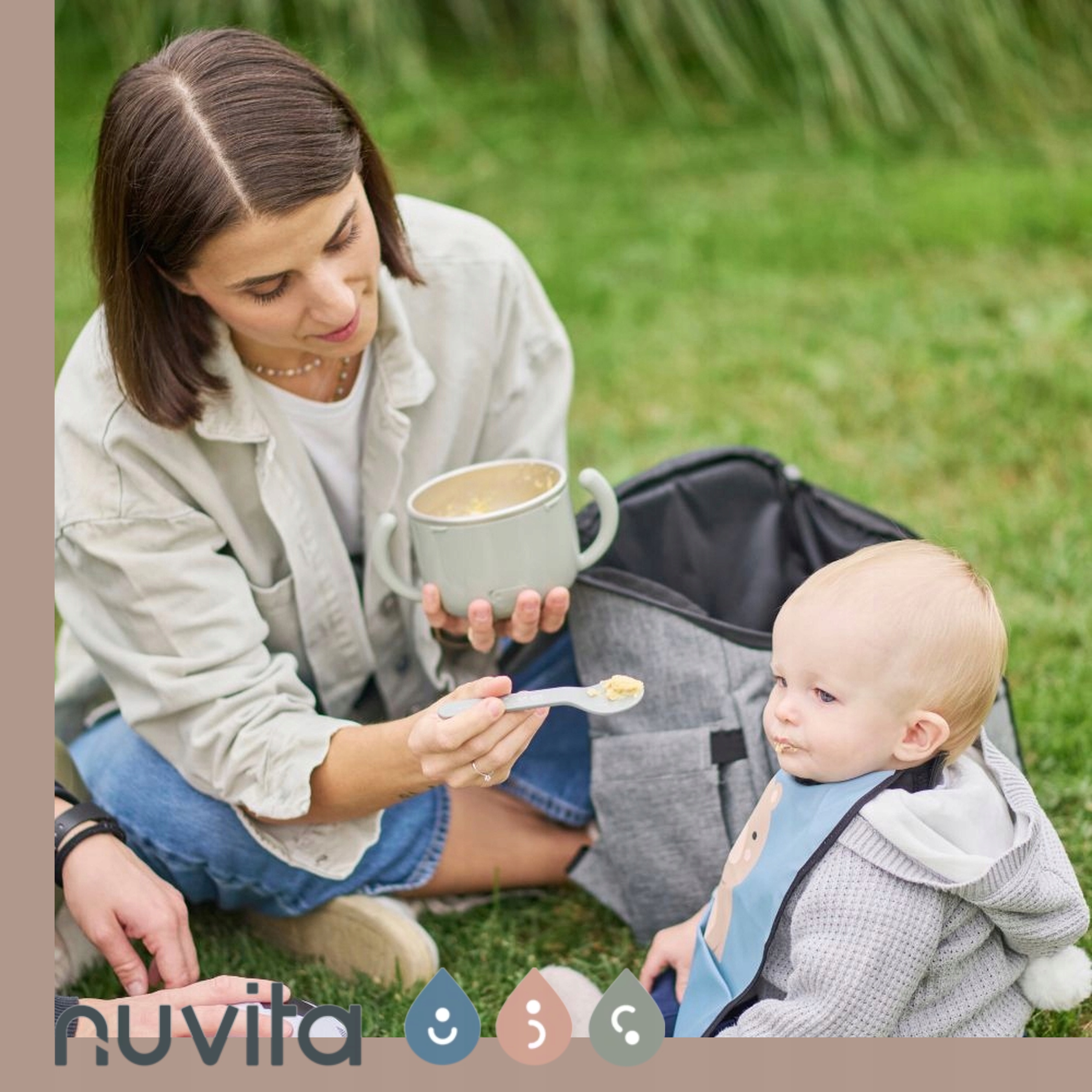 Nuvita premium nešiojamas pokylio šildytuvas su USB
