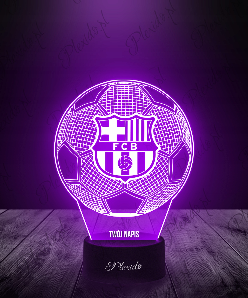 Plexido 3D LED šviesa FC Barcelona su vardu, futbolo dovana
