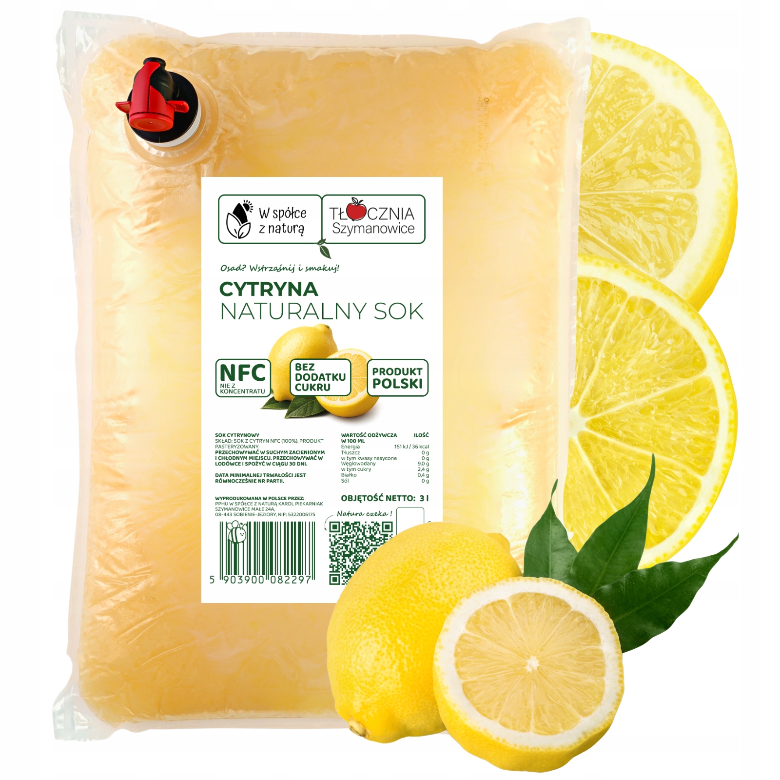 SPAUSTOS CITRINŲ SULTYS 100% NFC FRESH CITRINA 3L