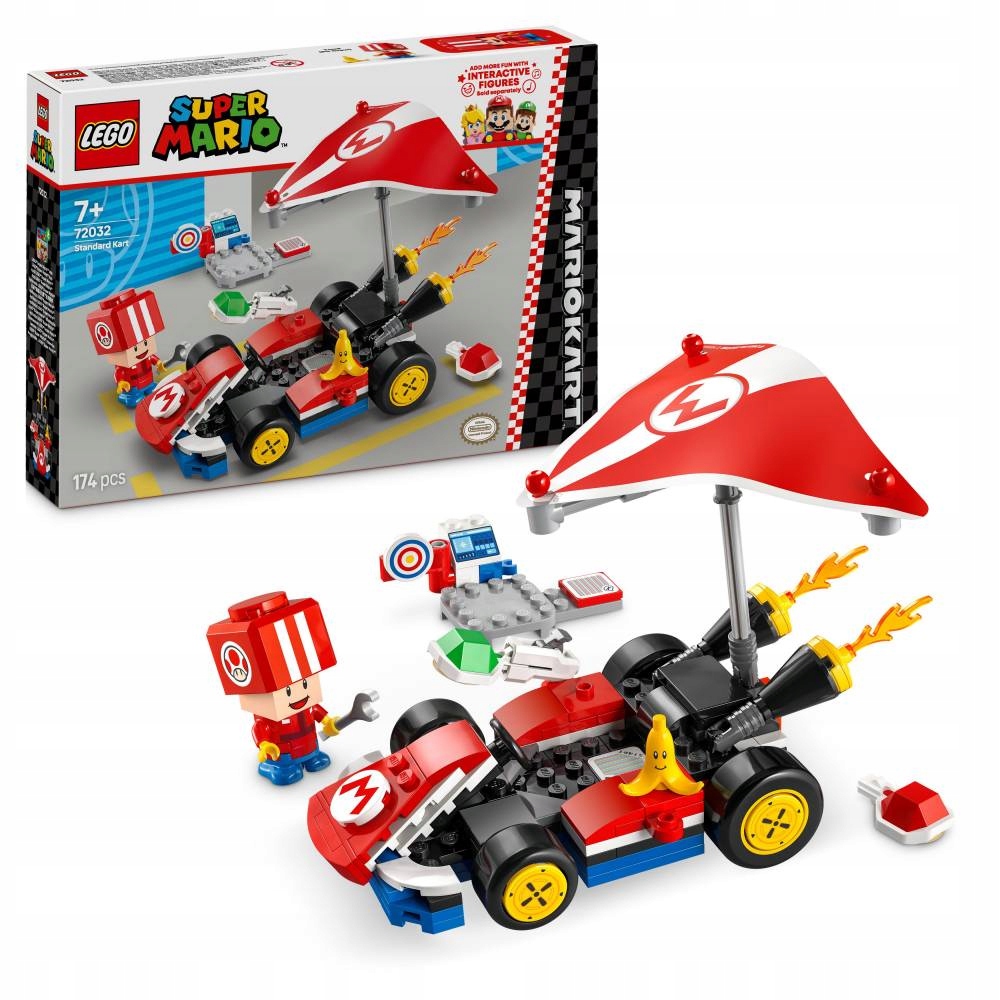 Lego Super Mario 72032 Mario Kart standartinis karts