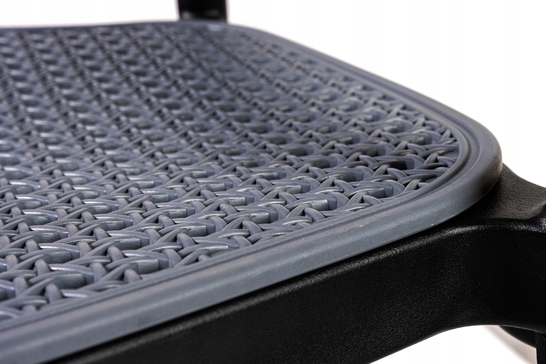 Plastikinė moderni sodo kėdė valgomajam balkone Retta Grey