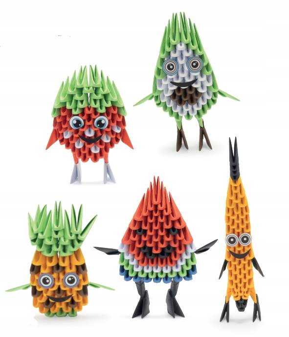 Alexander 3D origami rinkinys, 5 vaisiai, 363 detalės