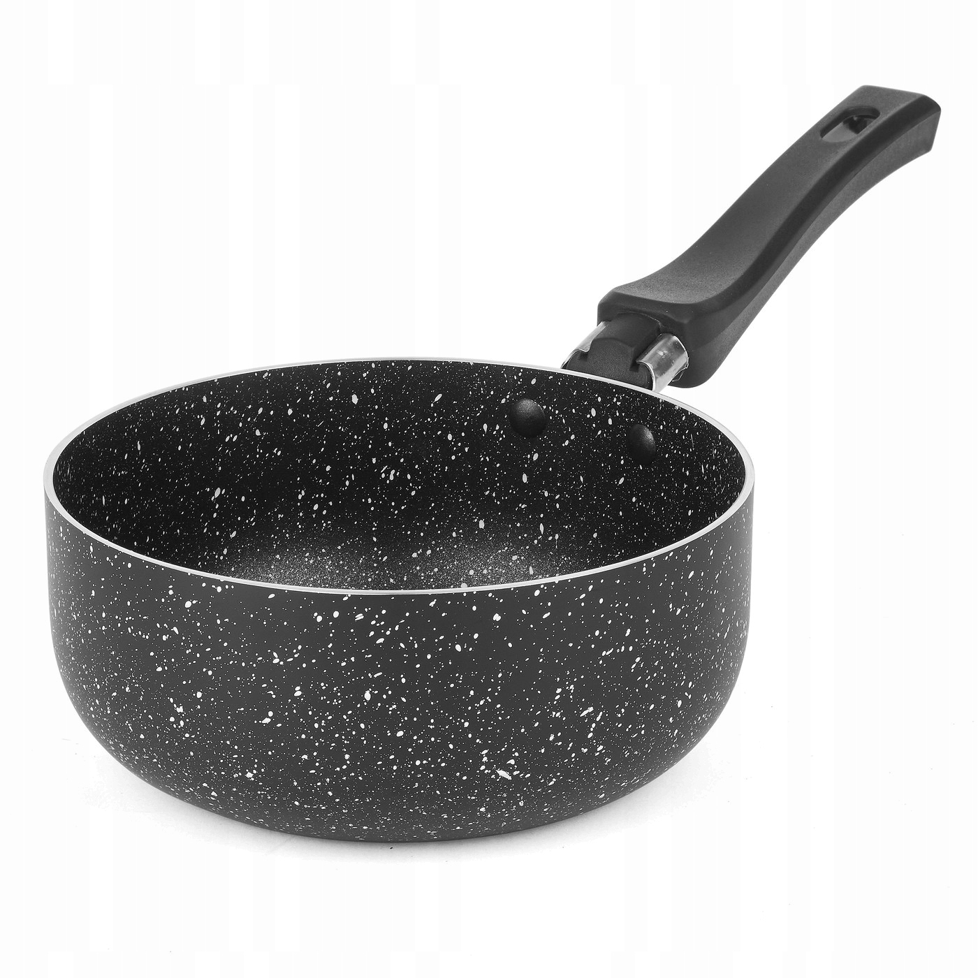 SAWEL 1,2L MARMURINIS PUODAS su nepridegančia danga 16cm Marmara Black