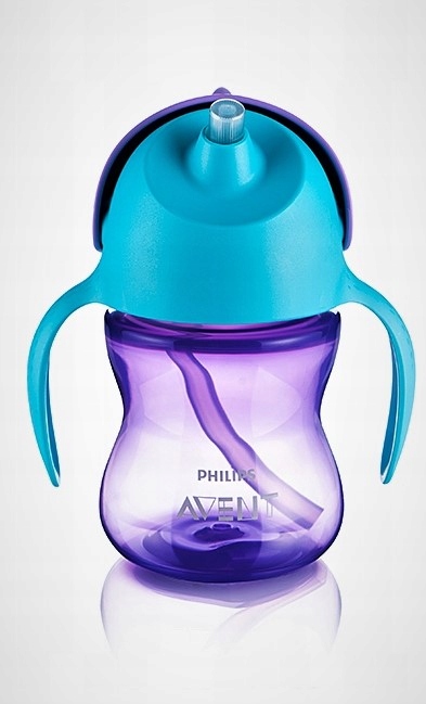 Philips Avent puodelis su silikoniniu snapeliu 200ml 6m+ mėlynas SCF551/05