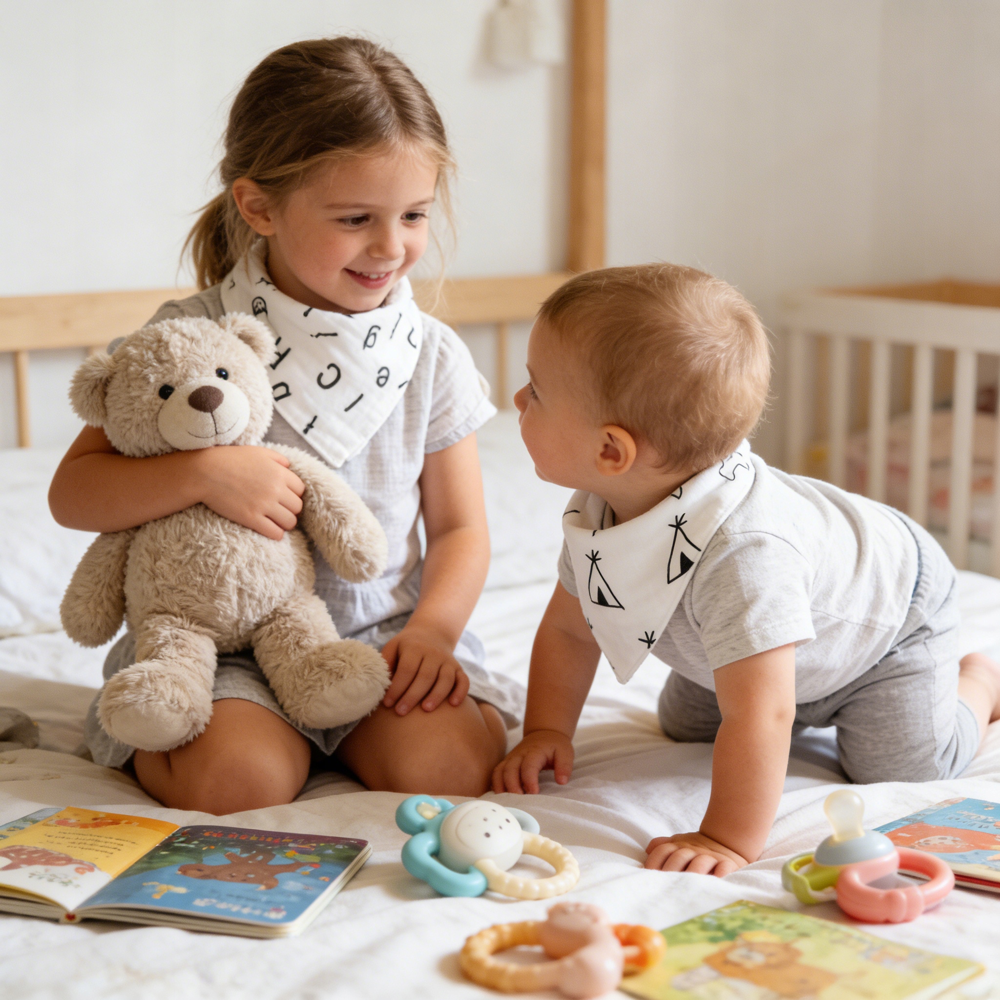 Seilinukai Kūdikiams 10 vnt. Bandana Saliva Seilinukas 100% medvilnė