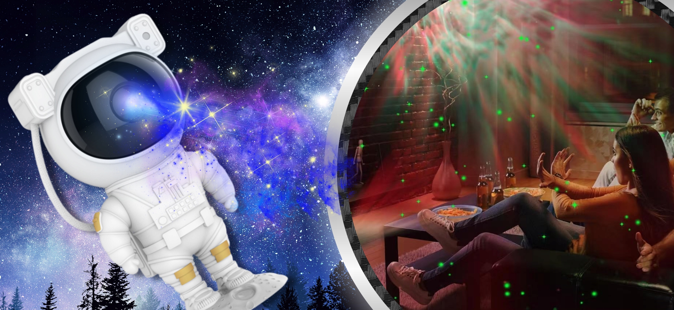ROHSEL astronauto žvaigždžių projektorius 4 gen