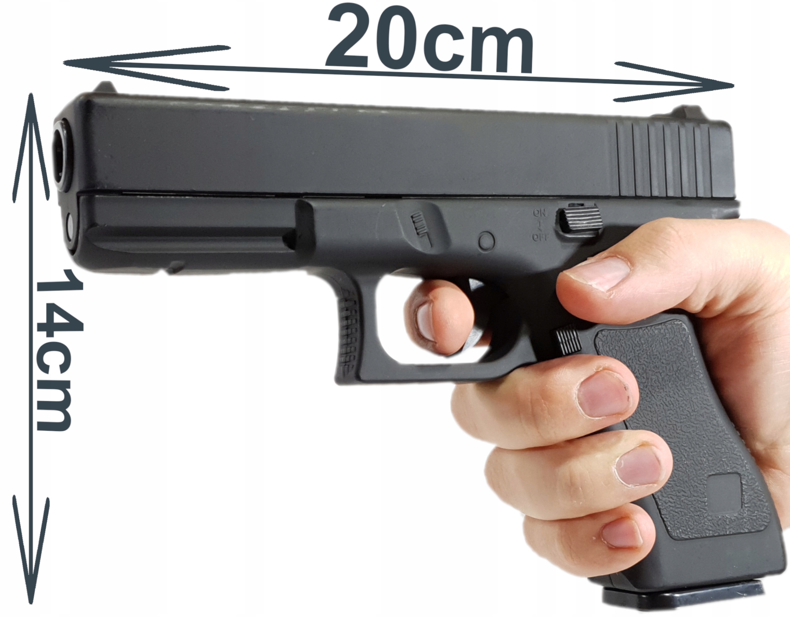 METALINIS BB GUN GUN GLOCK 17 BLACK ASG DIDŽIOJO IMITACINĖS GINKO KOPIJA