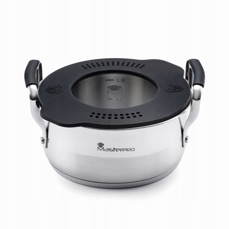 TRADICINIS PUODAS 16 cm 1,5 l nerūdijančio plieno indukcinės dujos MasterPro