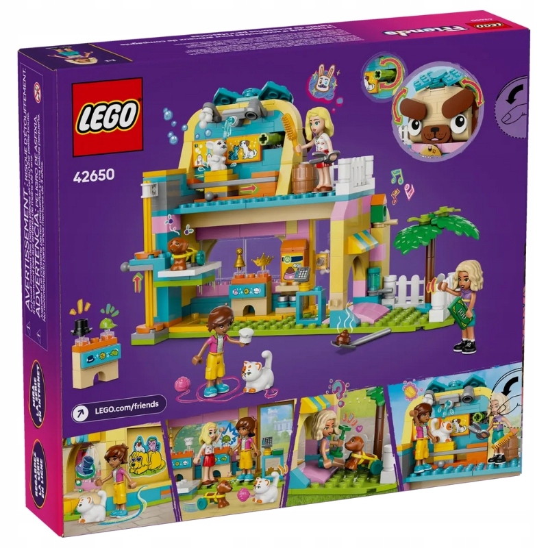 LEGO FRIENDS GYVŪNINIŲ PRIEDŲ PARDUOTUVĖ + MINIFIGŪRAS 42650 375EL. 6+