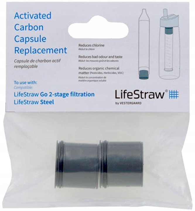 Keičiamos anglies kapsulės LifeStraw Go Carbon filtrams, 2 vnt.