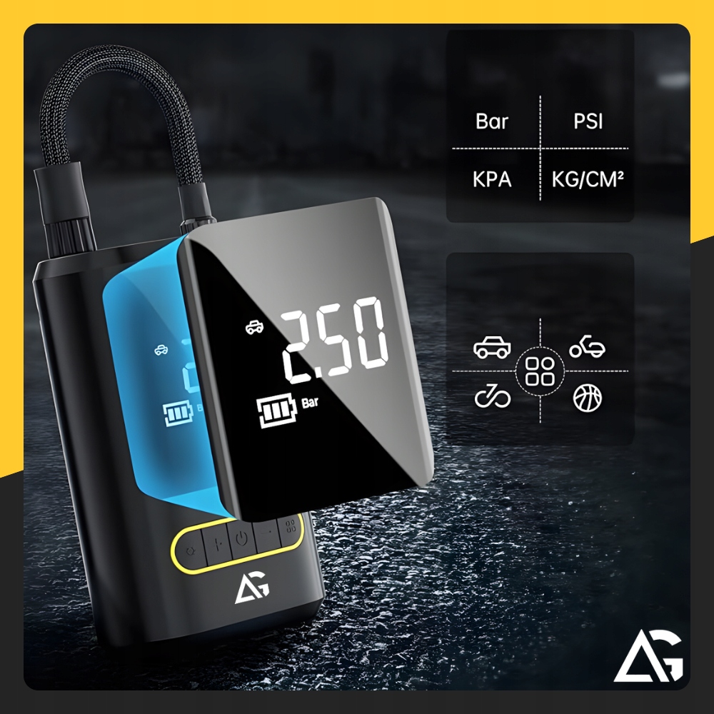 ARSA GO elektrinė pompa su kompresoriumi ir powerbank