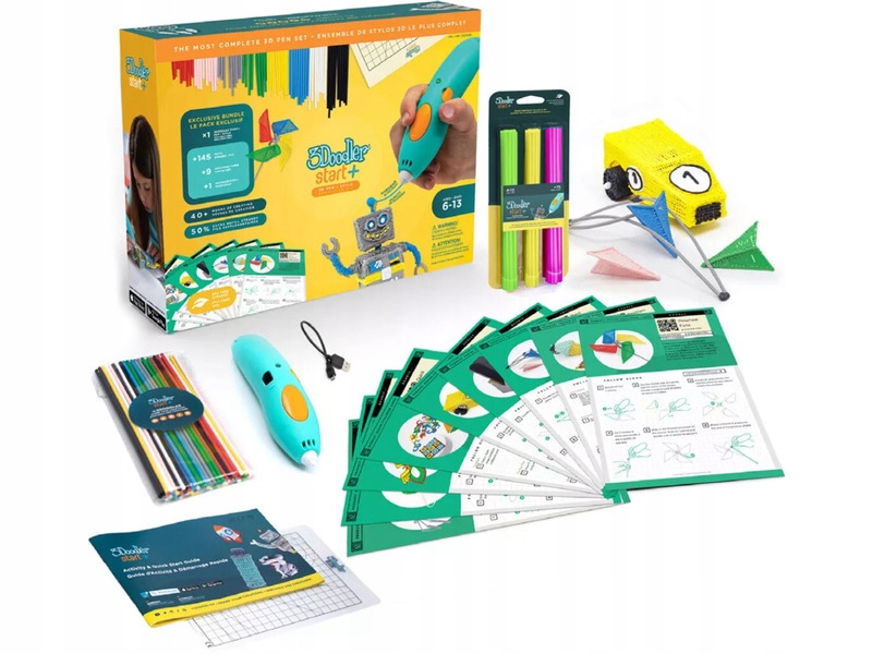 3DOODLER Start Plus 3D rašiklis, ekologiškas plastikas, antgalio skersmuo 0,77 mm