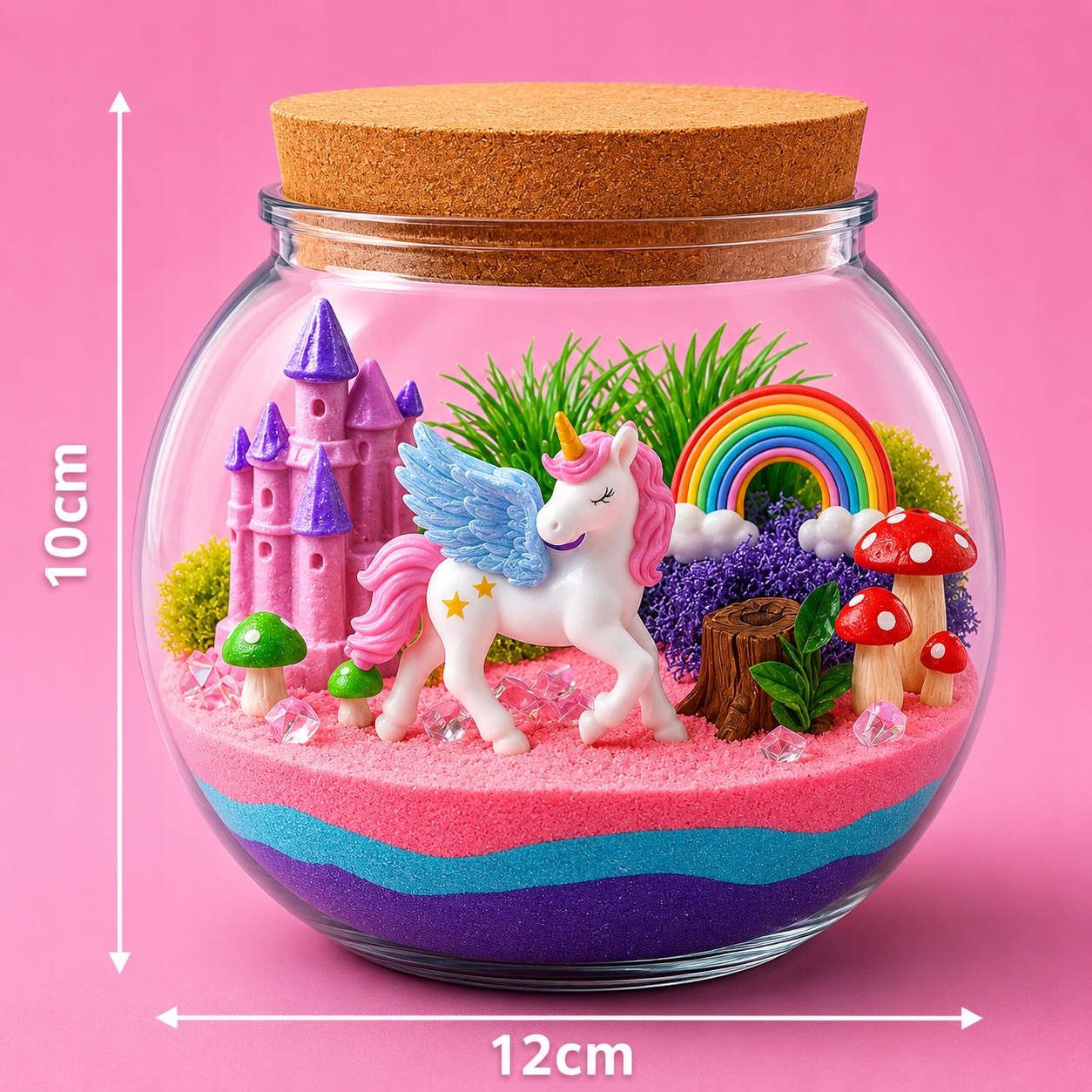 KŪRYBINGAS VIENRAGIS RINKINYS MAGICAL AQUA TERRARIUM DIY LED CRYSTAL LAMP